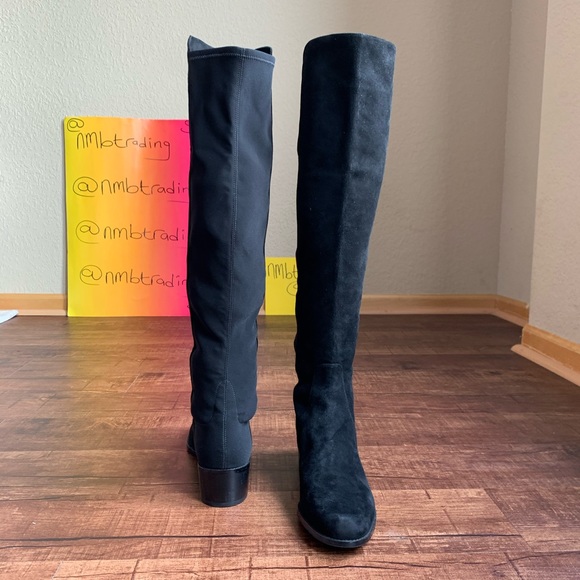 Stuart Weitzman Elasticized Suede 11M Knee hi Boot - Picture 11 of 15